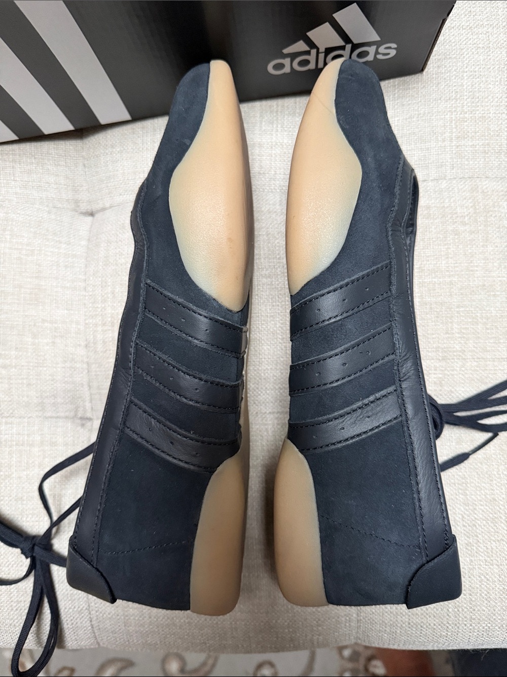 adidas Women’s Taekwondo Mei Ballet-Style Sneakers with Tan Outsole - Picture 6 of 9